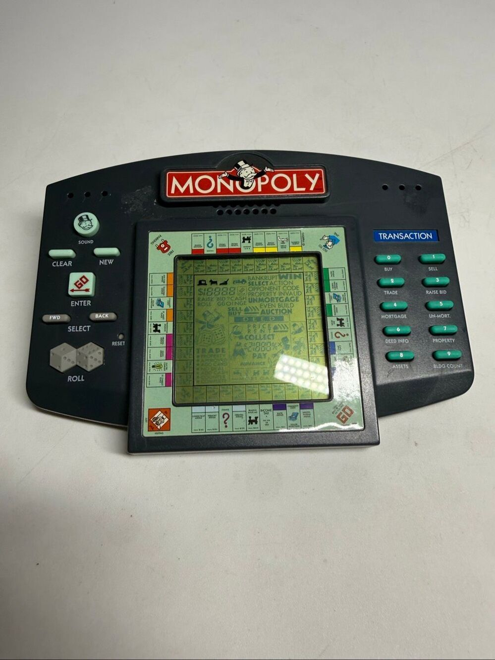 Vintage 1997 Hasbro Monopoly Electronic Board Game Handheld Game
